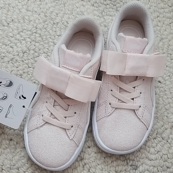 puma pink glitter sneakers